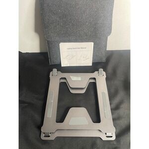 Samdray Adjustable Laptop Stand Aluminum Foldable Double Layer with Felt Sleeve
